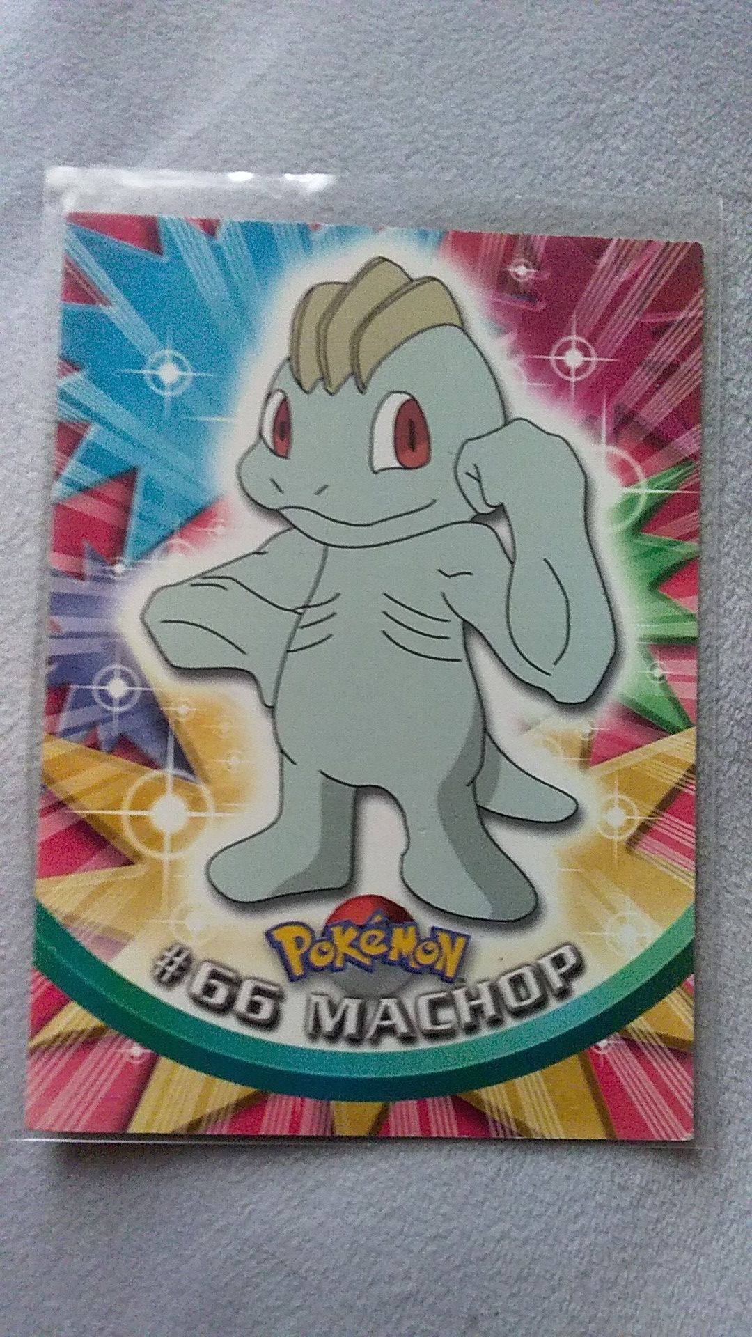 1999 #66 Machop Pokemon Card. MINT