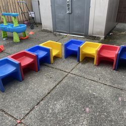 Plastic Preschool Size Seats Very Sturdy
