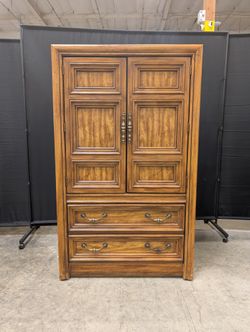 First Family Traditional Brown Wood Dresser with Paneled Fronts