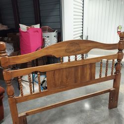 Heavy Full Size Wood Headboard FREE