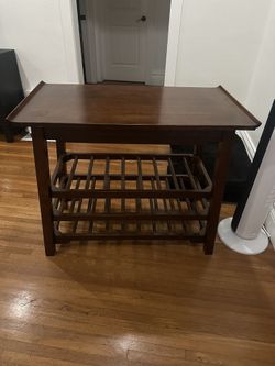 Wine Storage Cabinet Table 