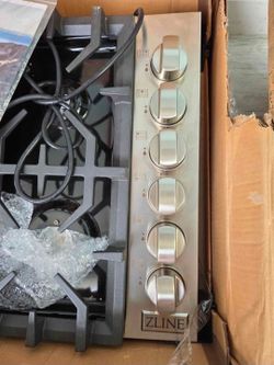 ZLINE Parrilla de gas de 36 pulgadas con 6 quemadores