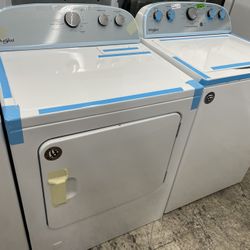 Whirlpool Washer And Dryer Set In White New Open Box
