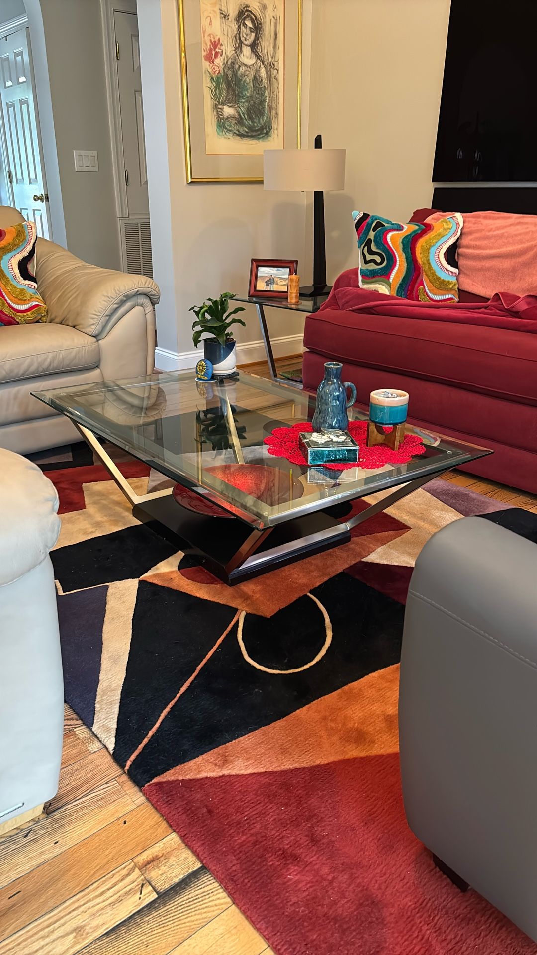 Glass Top Coffee Table