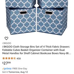 Fabric Design Storage Bins