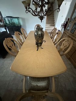 Dinning set table and Curio Cabnet