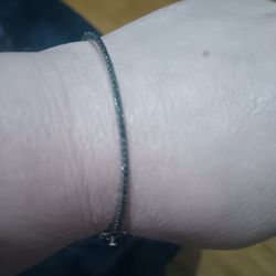Black Diamond Bangle Bracelet 