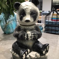 Vintage Collectable Liquor Decanter Bottle Ezra Brooks Panda Heritage China  $20