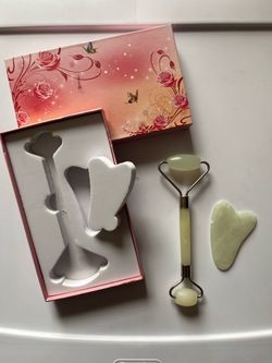 New Jade Roller and Gua Sha set $15 cash only. Cross posted