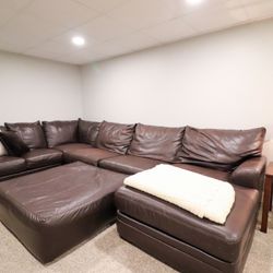 5 PC SECTIONAL SLEEP SOFA WITH OTTOMAN