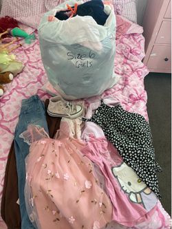 Girls size 6 clothes various shoes size 11