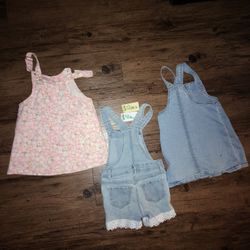 2T Overall Dresses/ 2TOverall Shorts