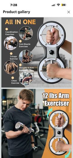 Rotators Machine - 12 Pounds Arm Workout Equipment, Grip Strength Trainer