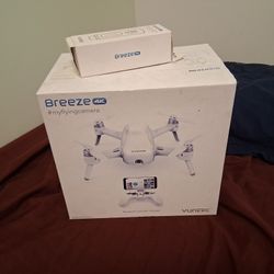 Used Yuneek Breeze 4k Self Flying Drone.