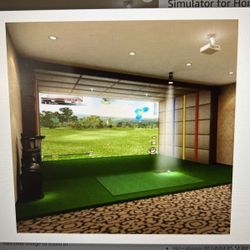 Skytrak Golf Simulator With Projector