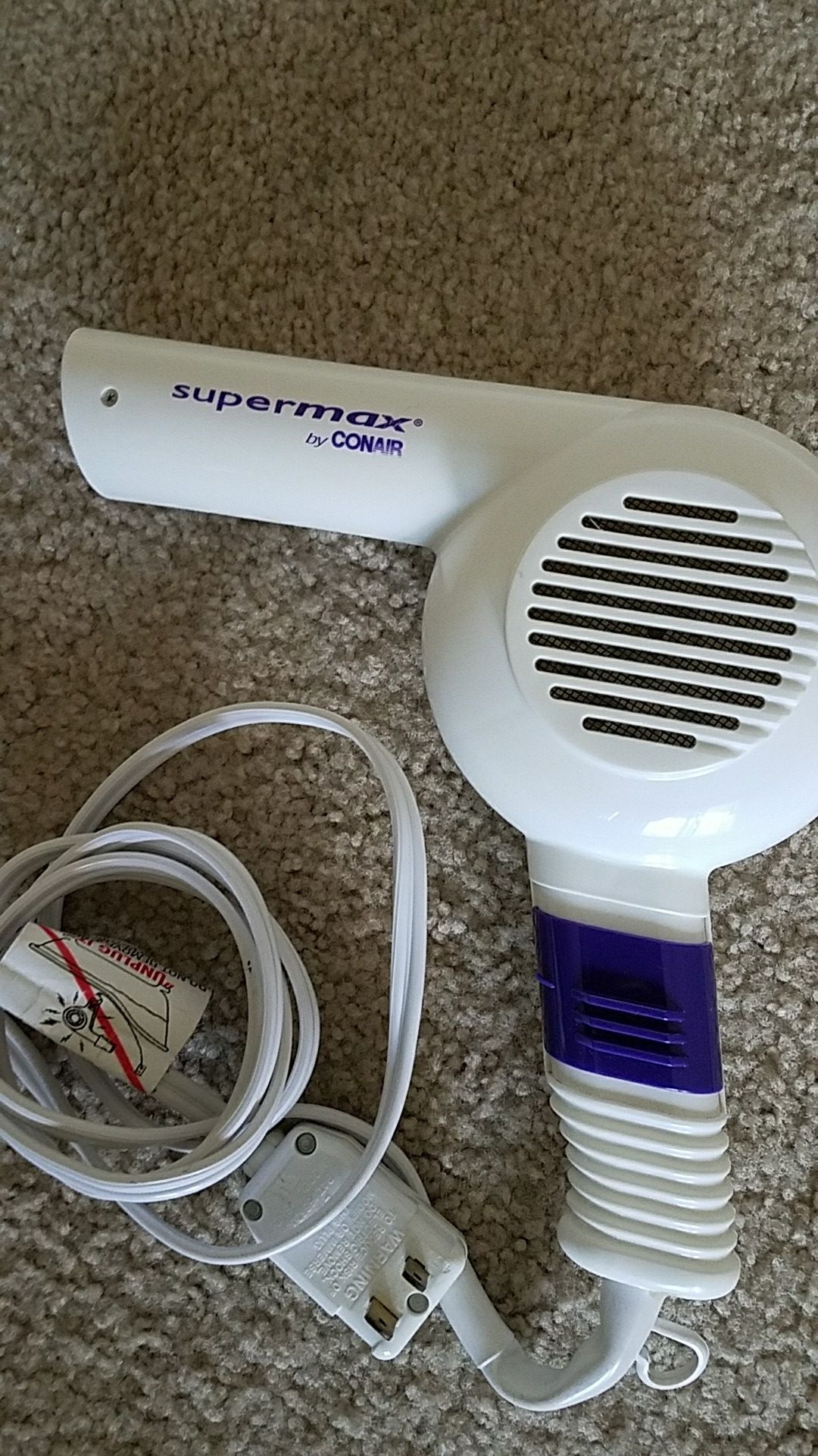 Supermax CONAIR hair dryer
