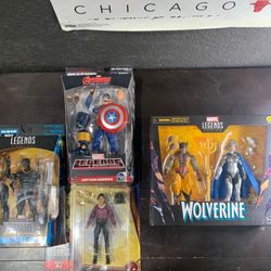 Marvel Legends Bundle Wolverine, Captain America, Black Panther