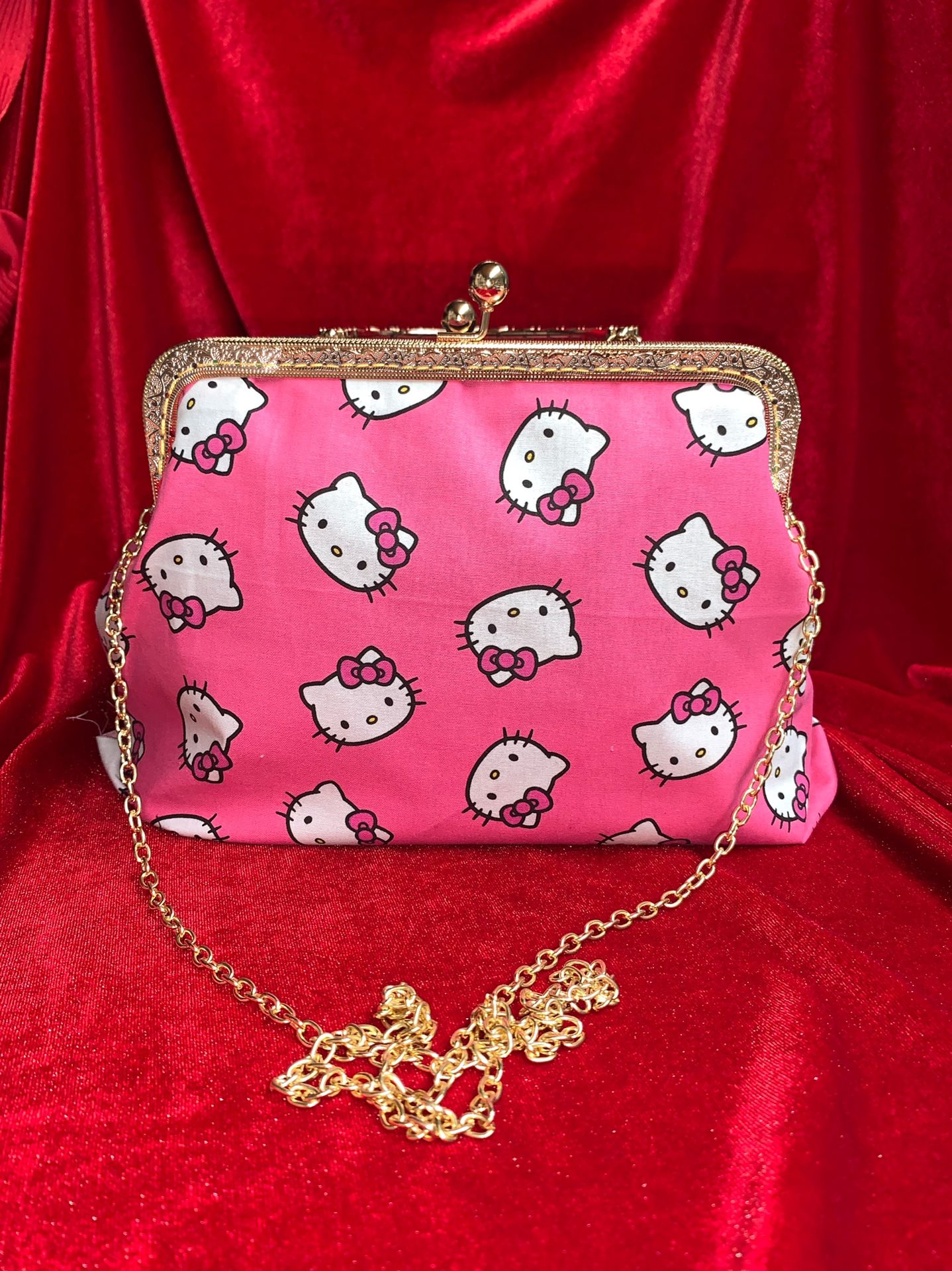 Hello kitty Frame Purse Kiss Lock, Shoulder Bag