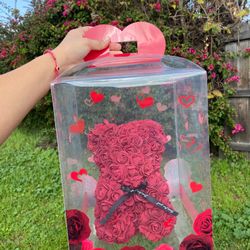 Rose Bear, Valentines Gift 