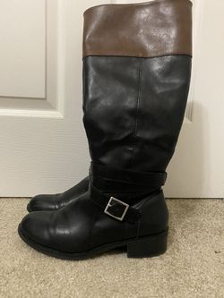 Black and Brown Boots