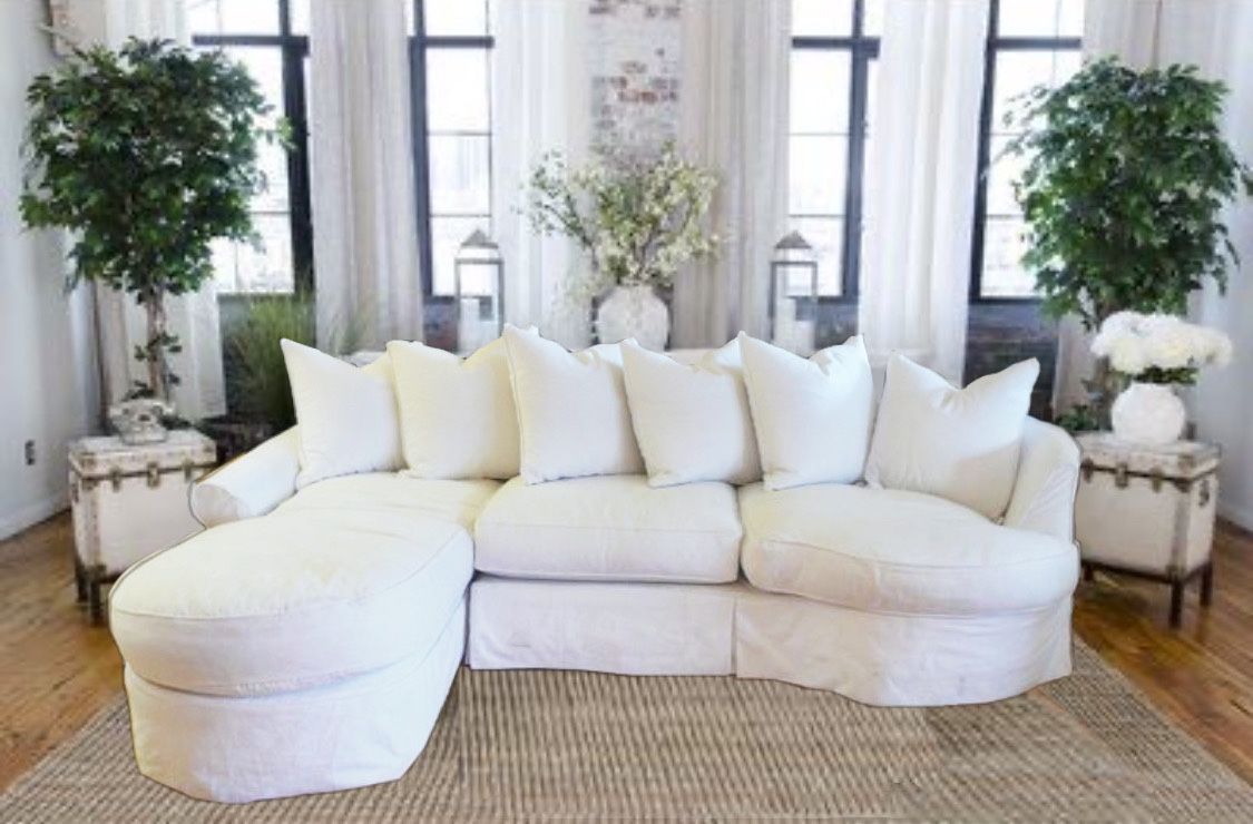 Gorgeous Shabby Chic Sofa With Chaise 