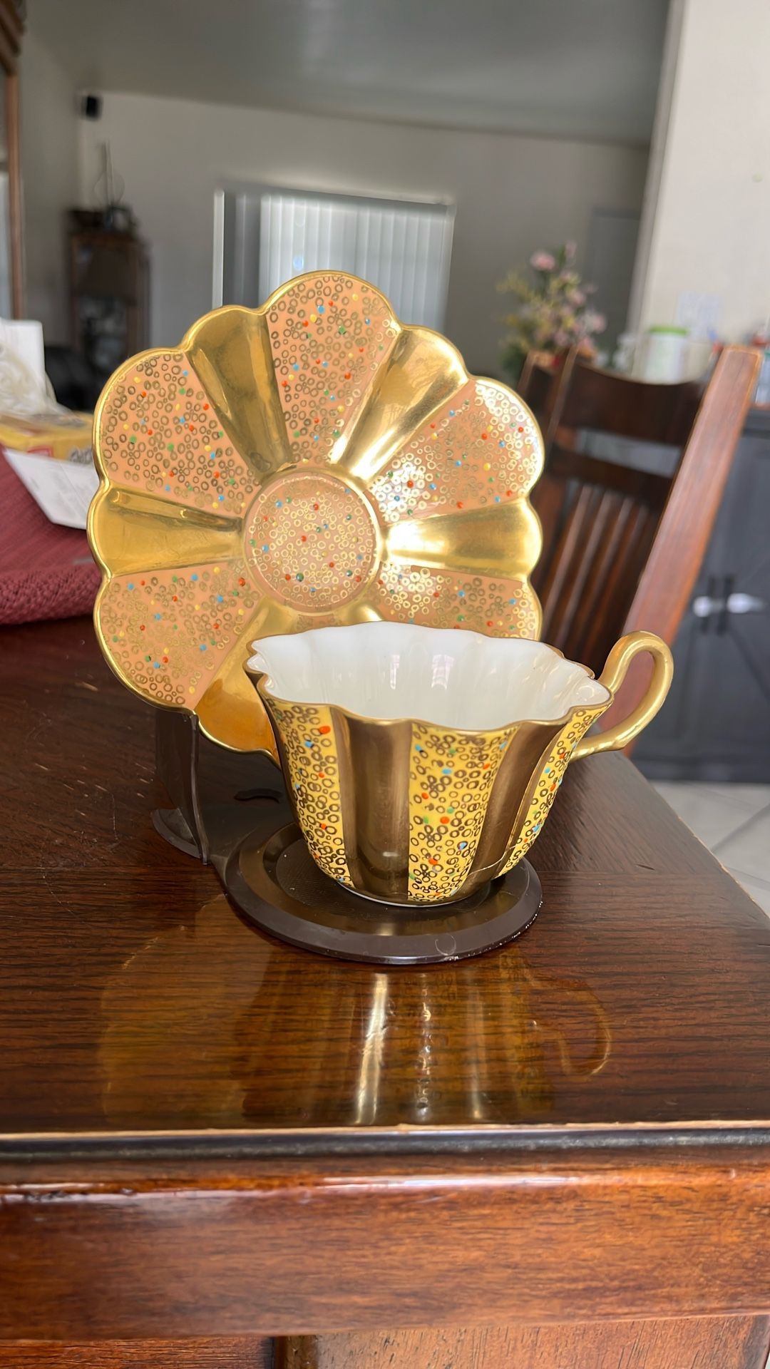Royal Stuart Bone China,SpenserStevenson ,with Holder