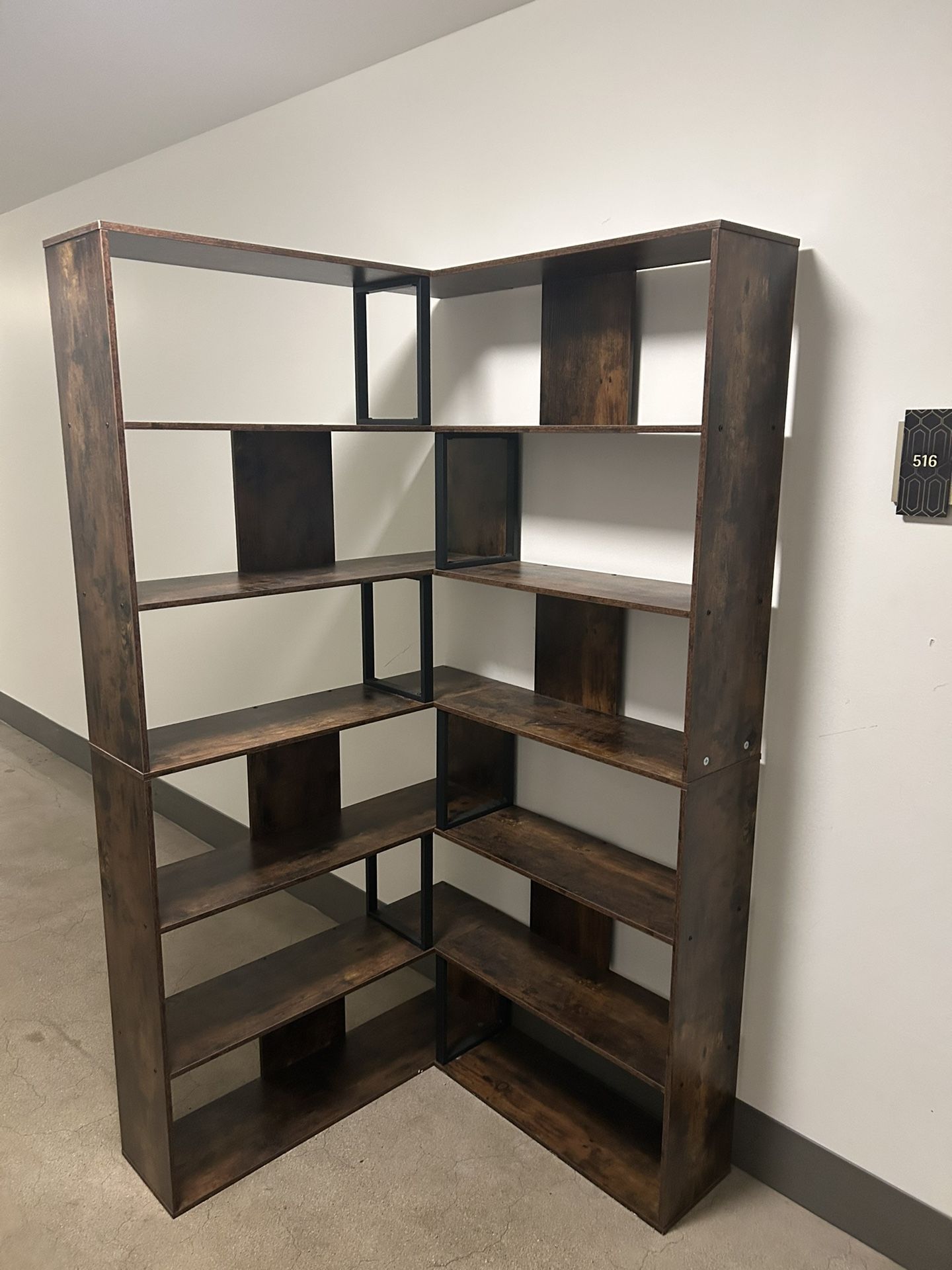 Corner Bookshelf
