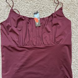 Burgundy Top Xxl