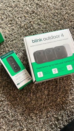 Blink Outdoor 4 Camera System + Wired Doorbell Bundle