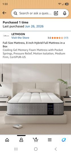 Full size mattress