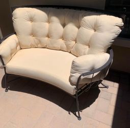 Patio furniture. OW Lee Monterra. Love seat. All iron. (Read the whole ad).