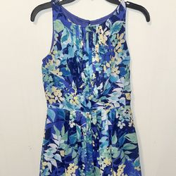 Blue Dress Floral 