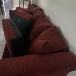 Red Microfiber Couches
