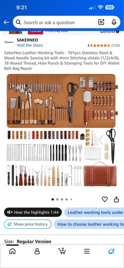 Leather working kit