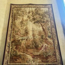 Tapestry - European-Style Pastoral Wall Tapestry 5.5’ x 7.5’ Statement Piece