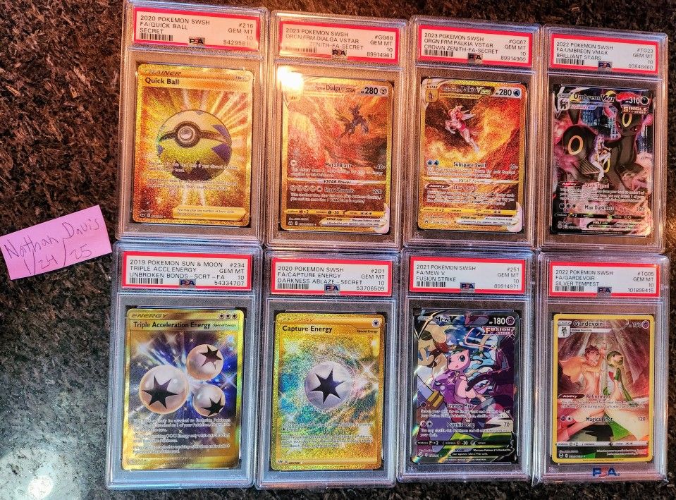 Pokemon Psa 10 Slab Lot