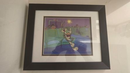 Framed Bugs Bunny Animation Cel Art Print