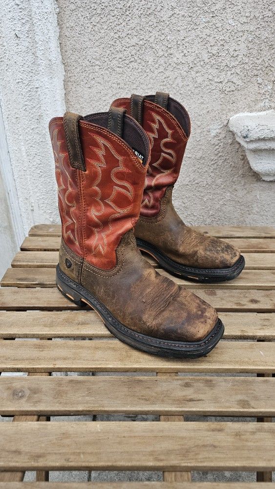 Size 9 Ariat Work Boots Soft Toe