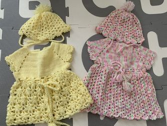 Brand new hand knitted dresses