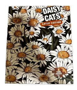 RARE NOLID Artist Edition "Daisy Cats" 1000 Pc Jigsaw Puzzle FREE SHIPPING