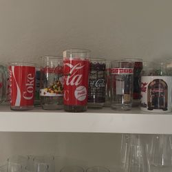 Múltiple Coca Cola Glasses Collection