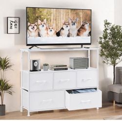 Storage Cabinet Dresser & Chest of 5 Drawers