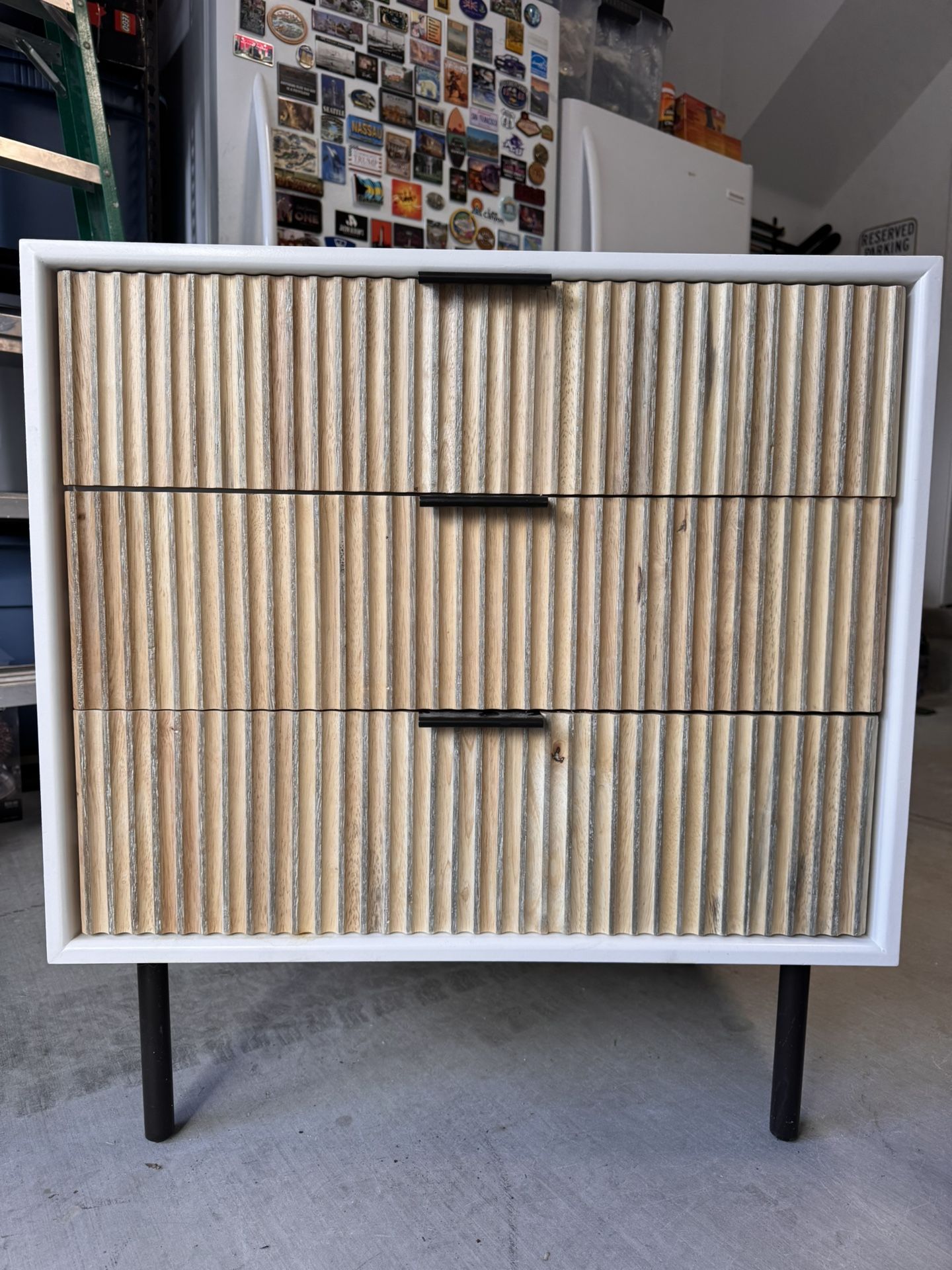 West Elm Quinn Three-drawer Bedside Table