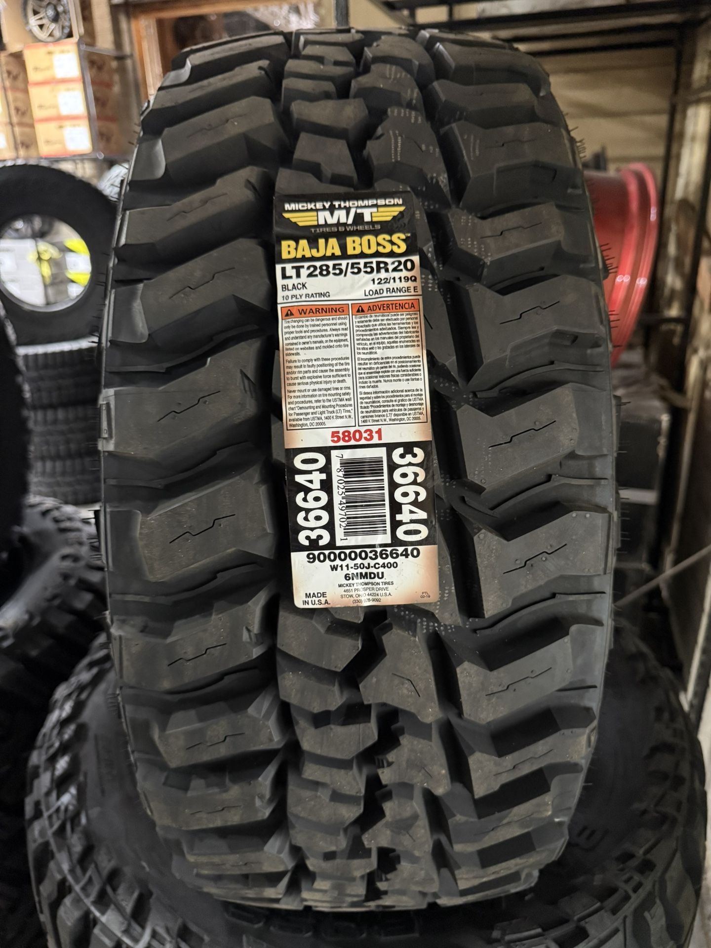 285/55R20 Mickey Thompson Truck Tires