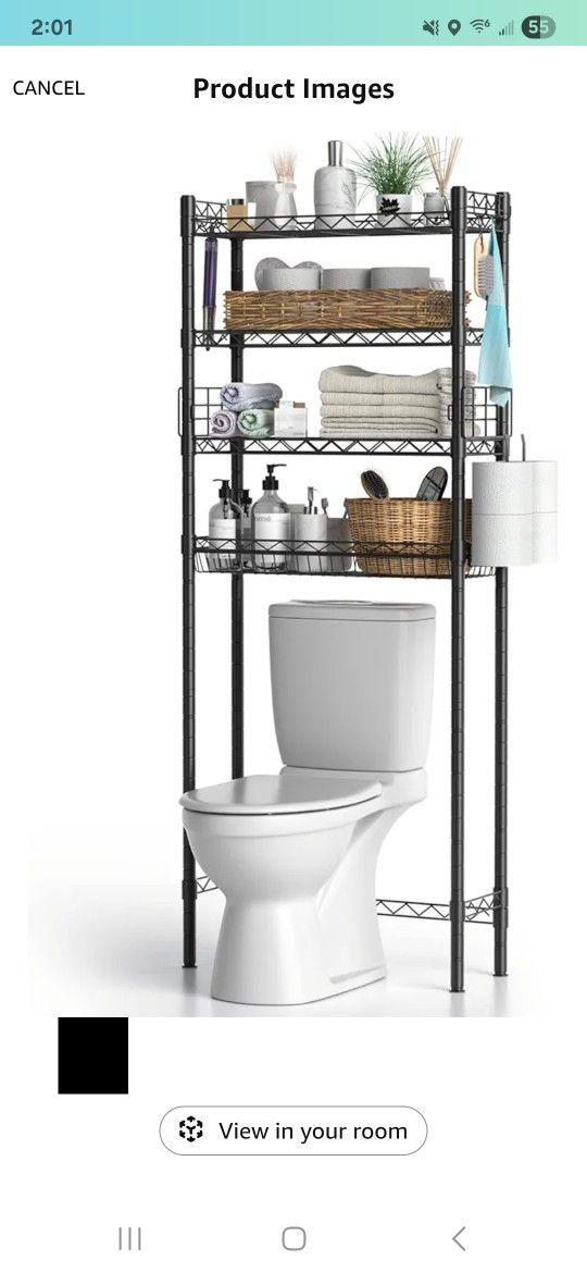 Bathroom Storage Over The Toilet