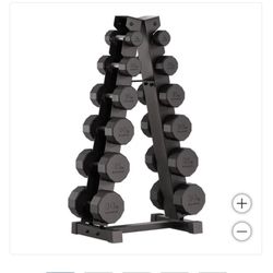 Dumbbell Set 210 Lbs With Rack 