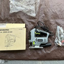 WorkPro 6.5 Corded Jigsaw with Blades