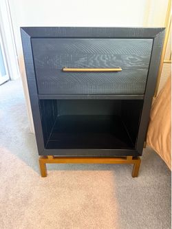 West Elm Alexa Burnished Brass Nightstand