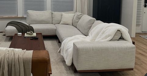 Cream sectional couch