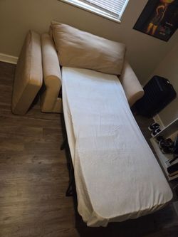 Beige Sleeper Sofa Pull-Out Couch